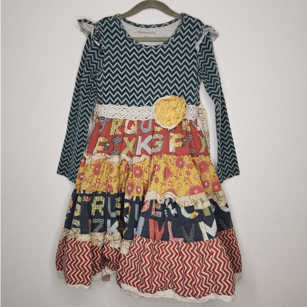 Mustard Pie Girls Boho Maxi Dress Fairy Whimsy Hippie Patchwork 6X